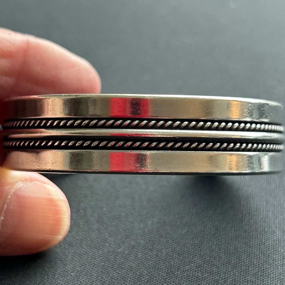 Sterling Silver Cuff Bracelet-Artist Signed